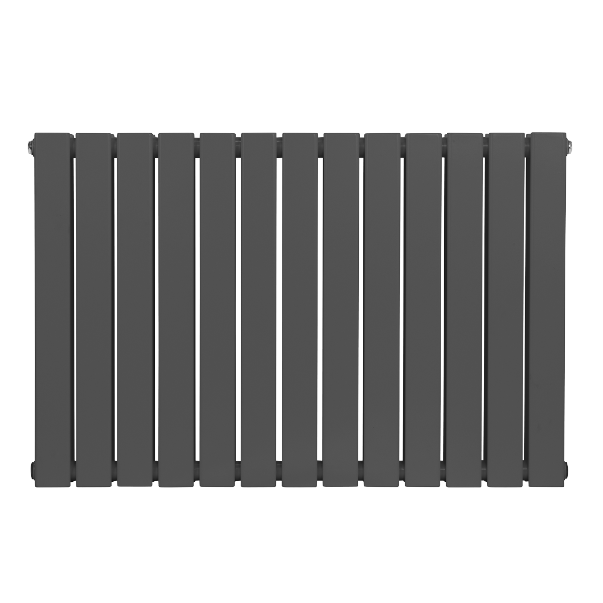 Baridi DH341 Horizontal Radiator Contemporary Double Flat Panel Design 600 x 910mm - Anthracite - additional view 4