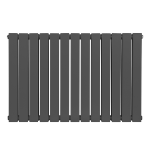 Baridi DH341 Horizontal Radiator Contemporary Double Flat Panel Design 600 x 910mm - Anthracite - additional view 4