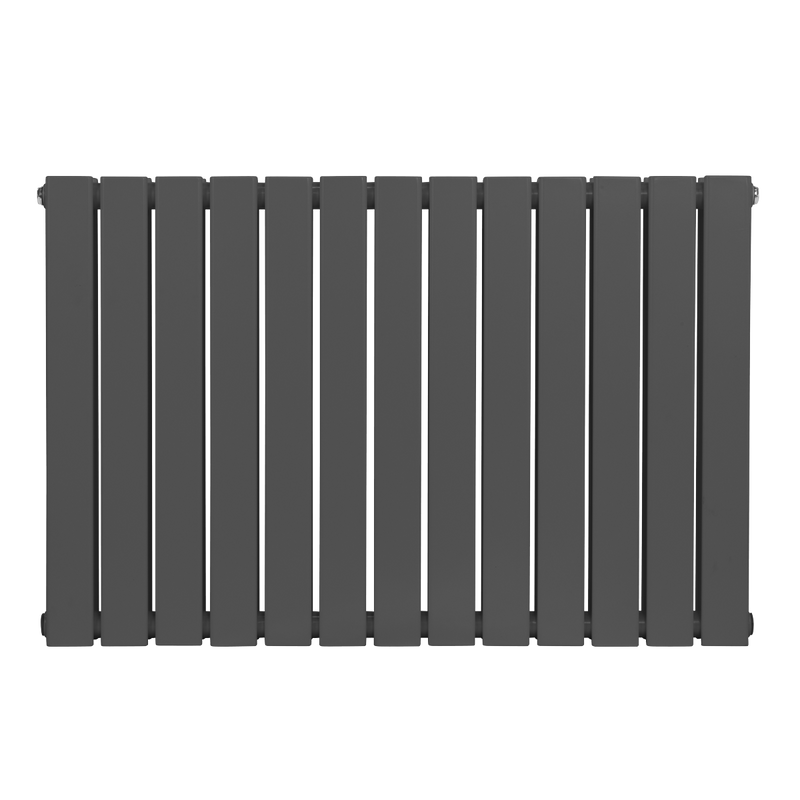 Baridi DH341 Horizontal Radiator Contemporary Double Flat Panel Design 600 x 910mm - Anthracite - additional view 4