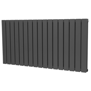 Baridi DH342 Horizontal Radiator Contemporary Double Flat Panel Design 600 x 1190mm - Anthracite - additional view 3