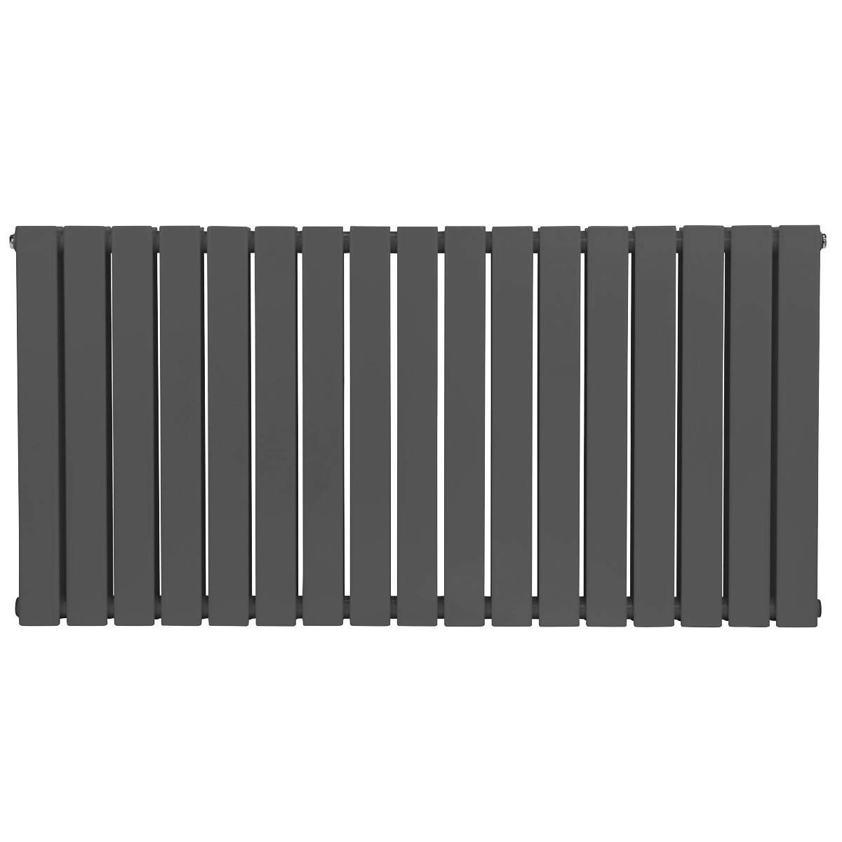 Baridi DH342 Horizontal Radiator Contemporary Double Flat Panel Design 600 x 1190mm - Anthracite - additional view 4