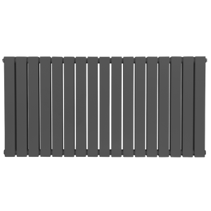 Baridi DH342 Horizontal Radiator Contemporary Double Flat Panel Design 600 x 1190mm - Anthracite - additional view 4