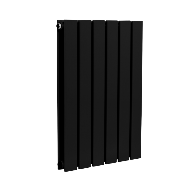 Baridi DH343 Horizontal Radiator Contemporary Double Flat Panel Design 600 x 420mm - Black