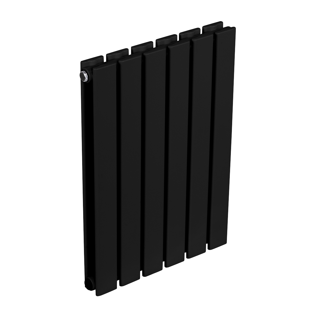 Baridi DH343 Horizontal Radiator Contemporary Double Flat Panel Design 600 x 420mm - Black - additional view 9