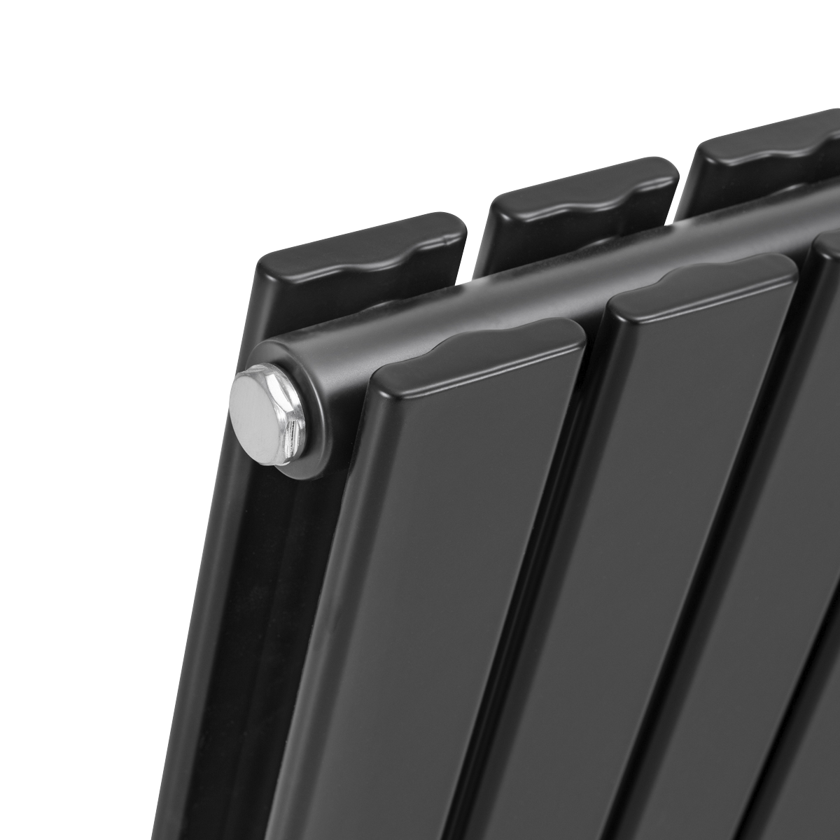 Baridi DH344 Horizontal Radiator Contemporary Double Flat Panel Design 600 x 560mm - Black - additional view 10
