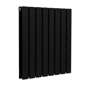 Baridi DH344 Horizontal Radiator Contemporary Double Flat Panel Design 600 x 560mm - Black