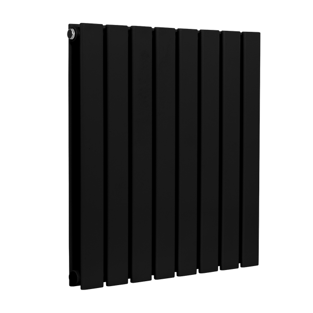 Baridi DH344 Horizontal Radiator Contemporary Double Flat Panel Design 600 x 560mm - Black