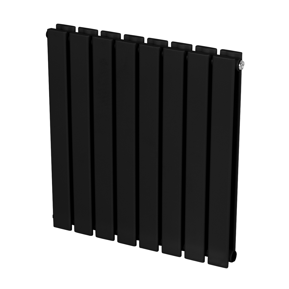 Baridi DH344 Horizontal Radiator Contemporary Double Flat Panel Design 600 x 560mm - Black - additional view 3