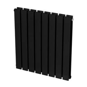 Baridi DH344 Horizontal Radiator Contemporary Double Flat Panel Design 600 x 560mm - Black - additional view 3
