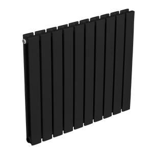 Baridi DH345 Horizontal Radiator Contemporary Double Flat Panel Design 600 x 700mm - Black - additional view 6