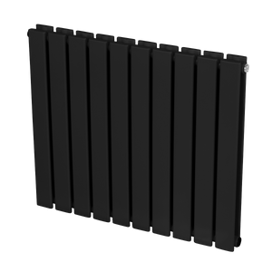 Baridi DH345 Horizontal Radiator Contemporary Double Flat Panel Design 600 x 700mm - Black - additional view 7
