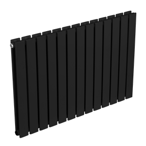 Baridi DH346 Horizontal Radiator Contemporary Double Flat Panel Design 600 x 910mm - Black - additional view 5