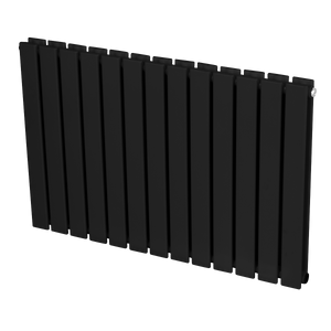 Baridi DH346 Horizontal Radiator Contemporary Double Flat Panel Design 600 x 910mm - Black - additional view 6