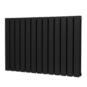 Baridi DH346 Horizontal Radiator Contemporary Double Flat Panel Design 600 x 910mm - Black - additional view 2