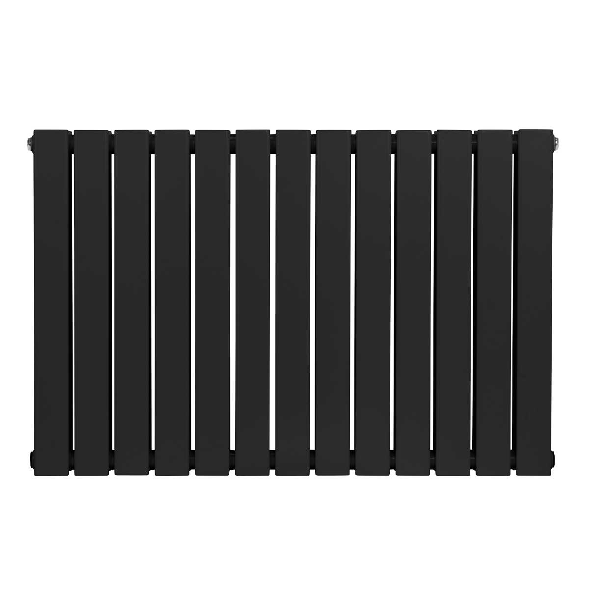 Baridi DH346 Horizontal Radiator Contemporary Double Flat Panel Design 600 x 910mm - Black - additional view 3