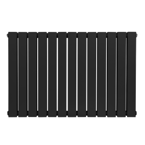 Baridi DH346 Horizontal Radiator Contemporary Double Flat Panel Design 600 x 910mm - Black - additional view 3