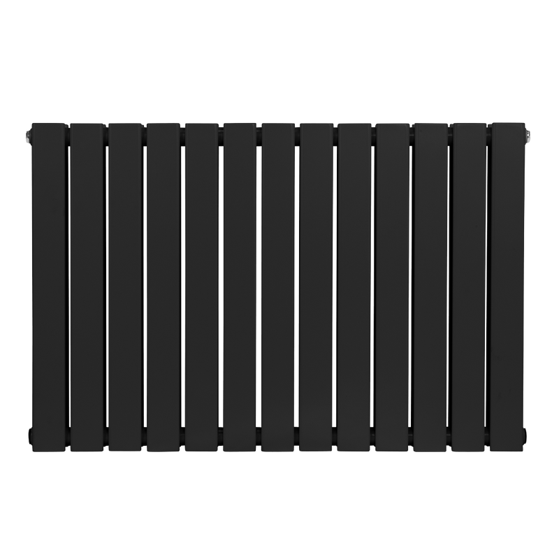 Baridi DH346 Horizontal Radiator Contemporary Double Flat Panel Design 600 x 910mm - Black - additional view 3
