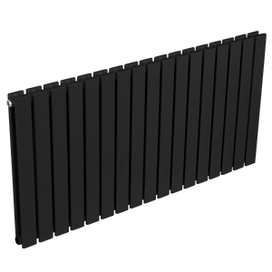 Baridi DH347 Horizontal Radiator Contemporary Double Flat Panel Design 600 x 1190mm - Black - additional view 10