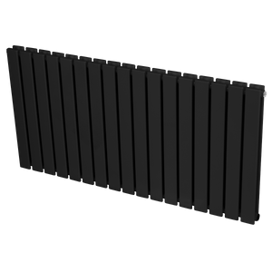 Baridi DH347 Horizontal Radiator Contemporary Double Flat Panel Design 600 x 1190mm - Black - additional view 2
