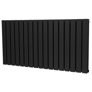 Baridi DH347 Horizontal Radiator Contemporary Double Flat Panel Design 600 x 1190mm - Black - additional view 7