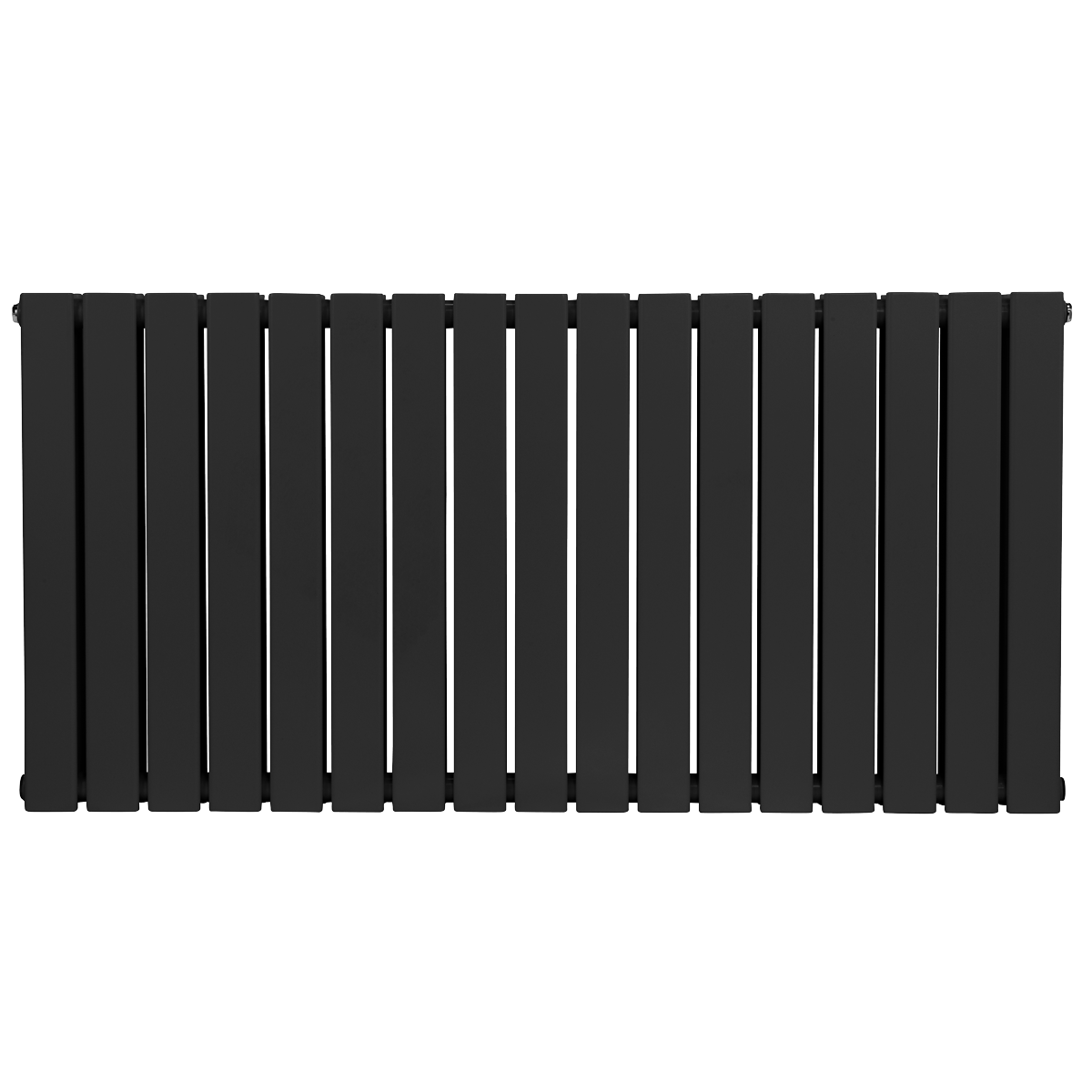 Baridi DH347 Horizontal Radiator Contemporary Double Flat Panel Design 600 x 1190mm - Black - additional view 8