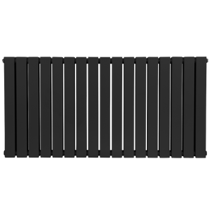 Baridi DH347 Horizontal Radiator Contemporary Double Flat Panel Design 600 x 1190mm - Black - additional view 8