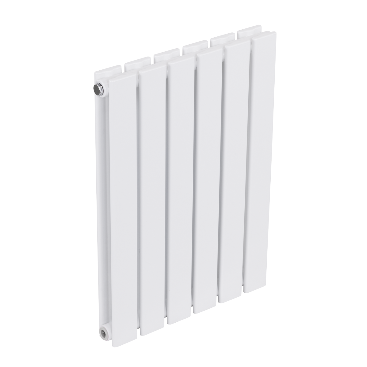 Baridi DH348 Horizontal Radiator Contemporary Double Flat Panel Design 600 x 420mm - White - additional view 2