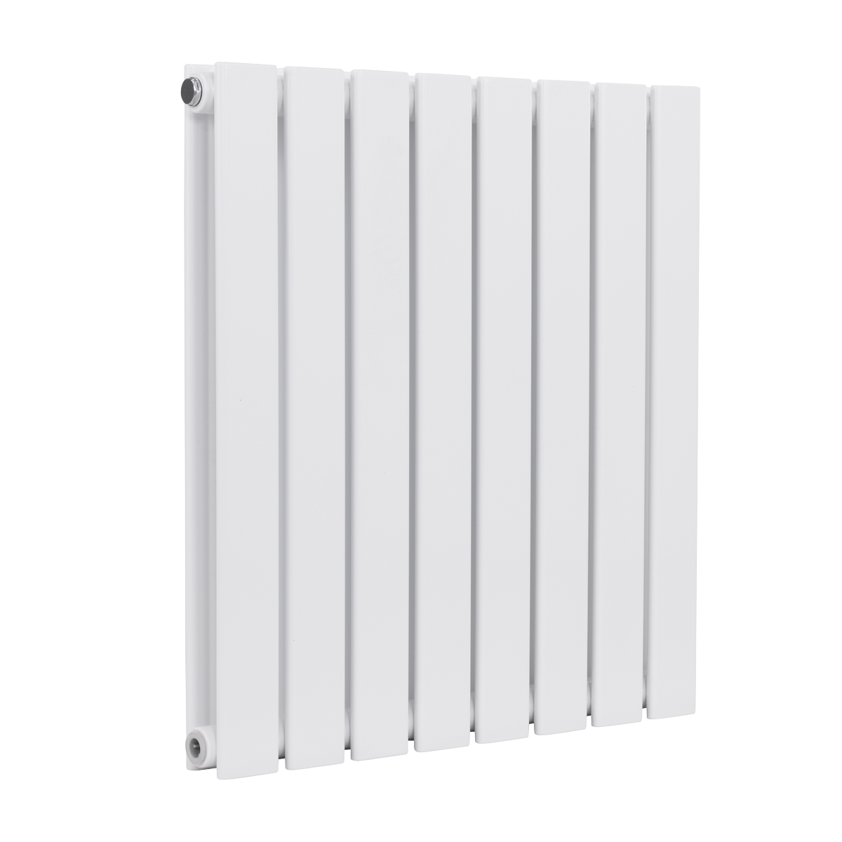 Baridi DH349 Horizontal Radiator Contemporary Double Flat Panel Design 600 x 560mm - White