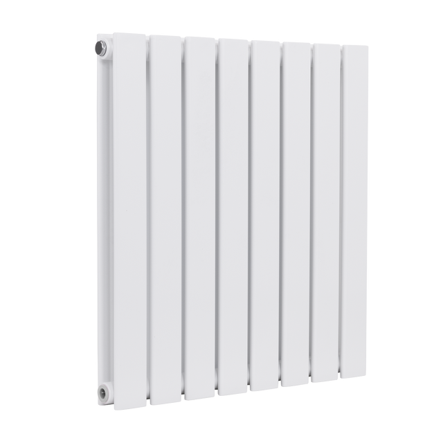 Baridi DH349 Horizontal Radiator Contemporary Double Flat Panel Design 600 x 560mm - White