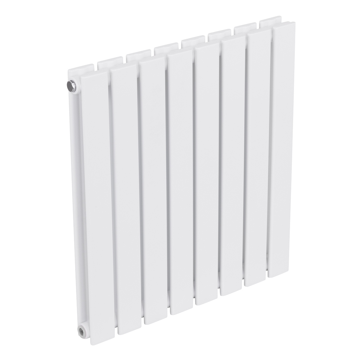 Baridi DH349 Horizontal Radiator Contemporary Double Flat Panel Design 600 x 560mm - White - additional view 6