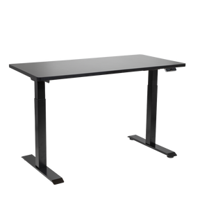 Dellonda DH34 Black Electric Height Adjustable Standing Desk, 1400 x 700mm Dual Motor 100kg