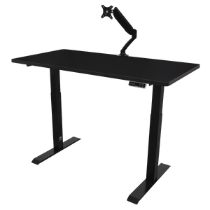 Dellonda DH34 Black Electric Height Adjustable Standing Desk, 1400 x 700mm Dual Motor 100kg - additional view 7