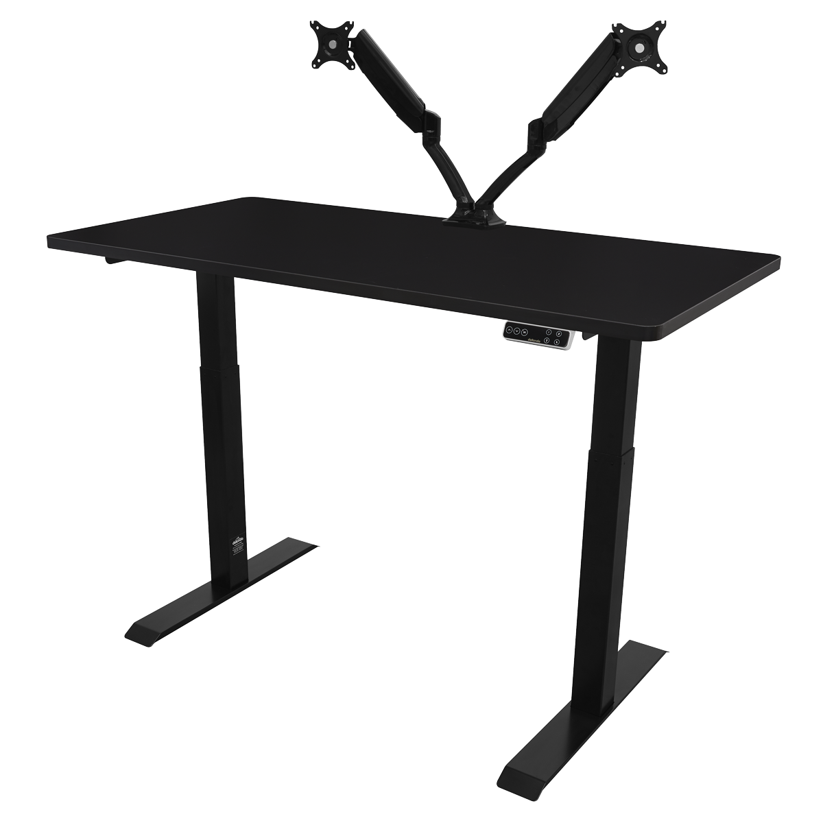 Dellonda DH34 Black Electric Height Adjustable Standing Desk, 1400 x 700mm Dual Motor 100kg - additional view 6