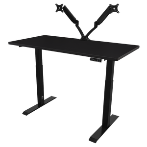 Dellonda DH34 Black Electric Height Adjustable Standing Desk, 1400 x 700mm Dual Motor 100kg - additional view 6