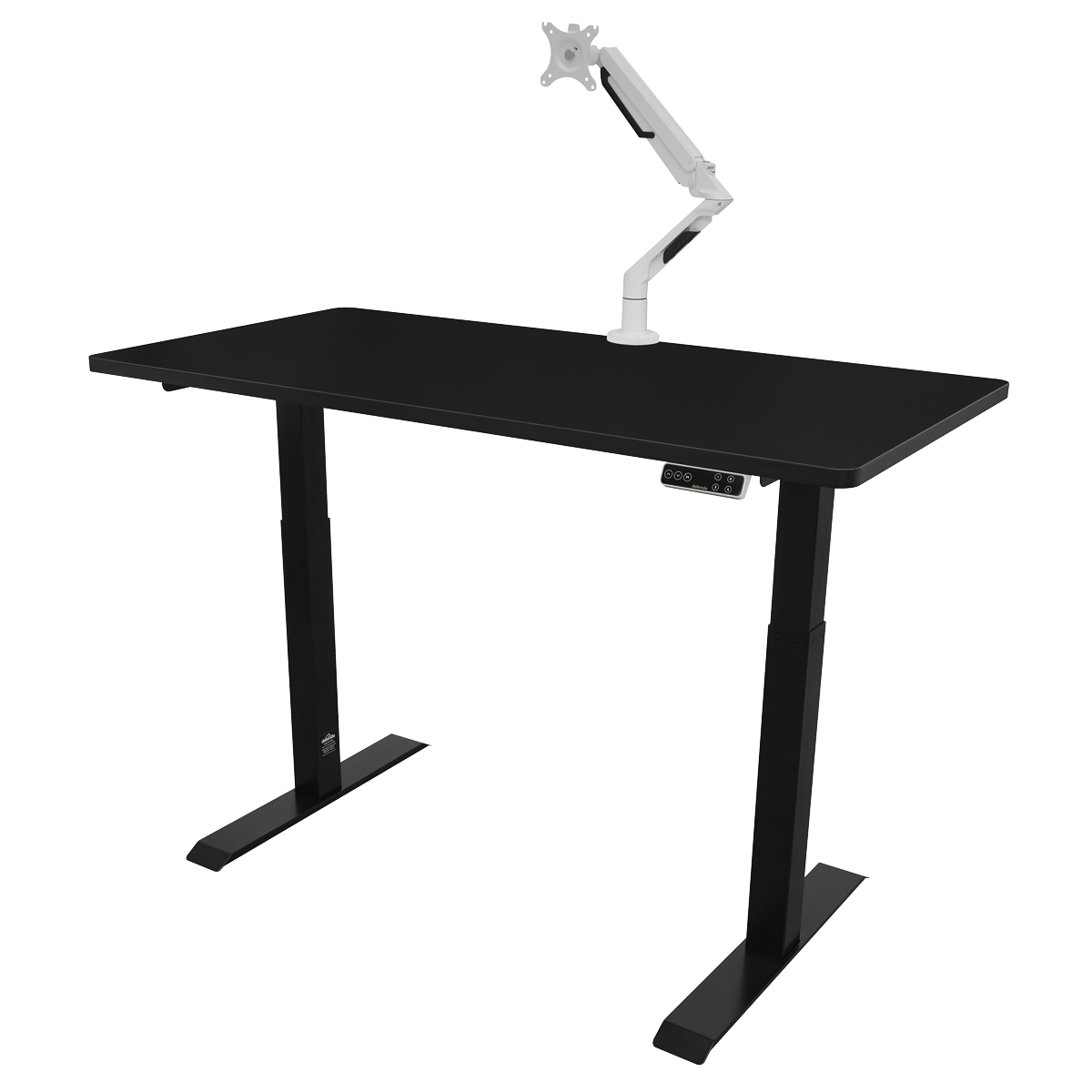 Dellonda DH34 Black Electric Height Adjustable Standing Desk, 1400 x 700mm Dual Motor 100kg - additional view 5