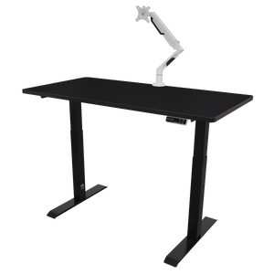 Dellonda DH34 Black Electric Height Adjustable Standing Desk, 1400 x 700mm Dual Motor 100kg - additional view 5