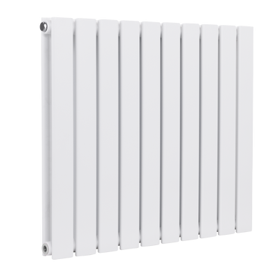 Baridi DH350 Horizontal Radiator Contemporary Double Flat Panel Design 600 x 700mm - White