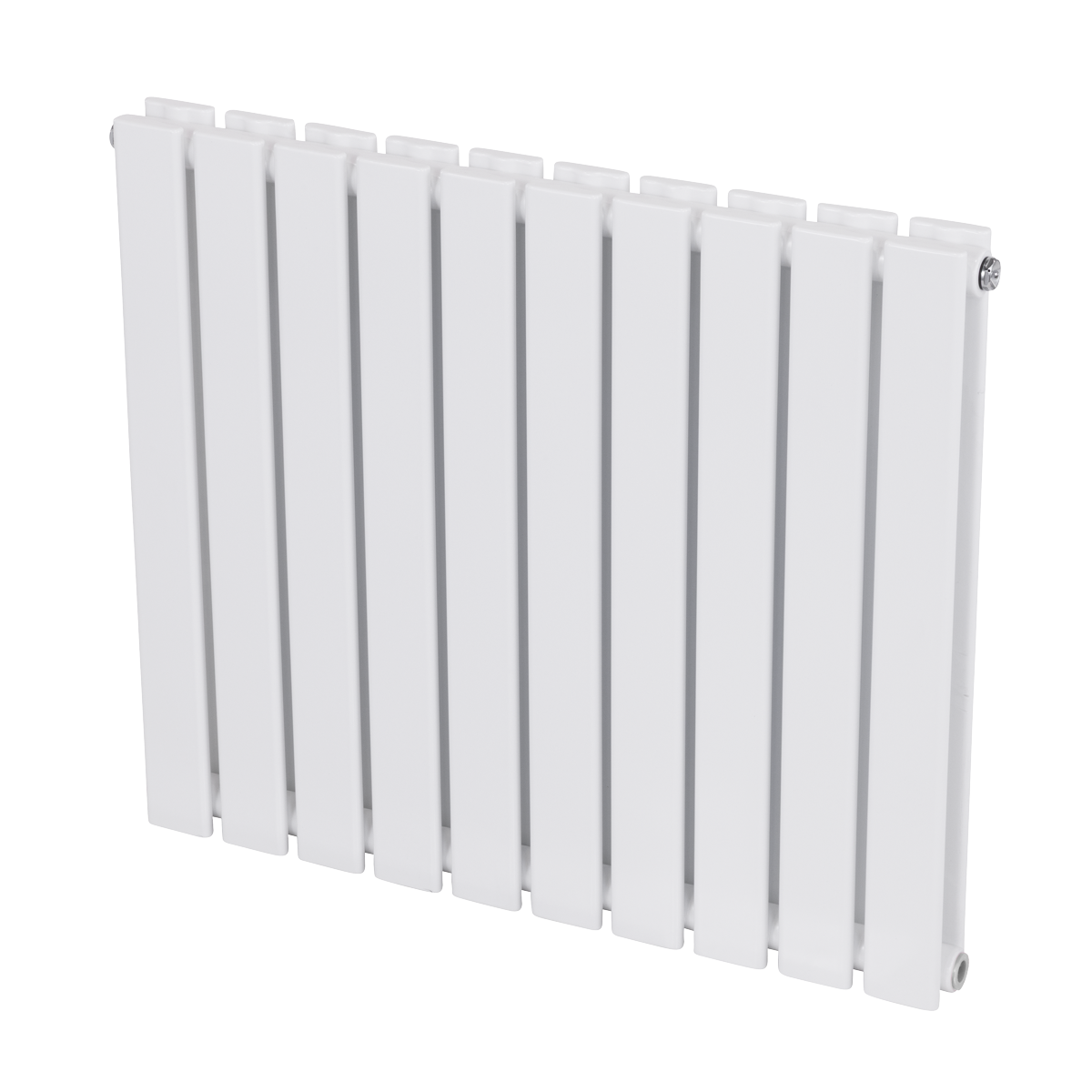 Baridi DH350 Horizontal Radiator Contemporary Double Flat Panel Design 600 x 700mm - White - additional view 7