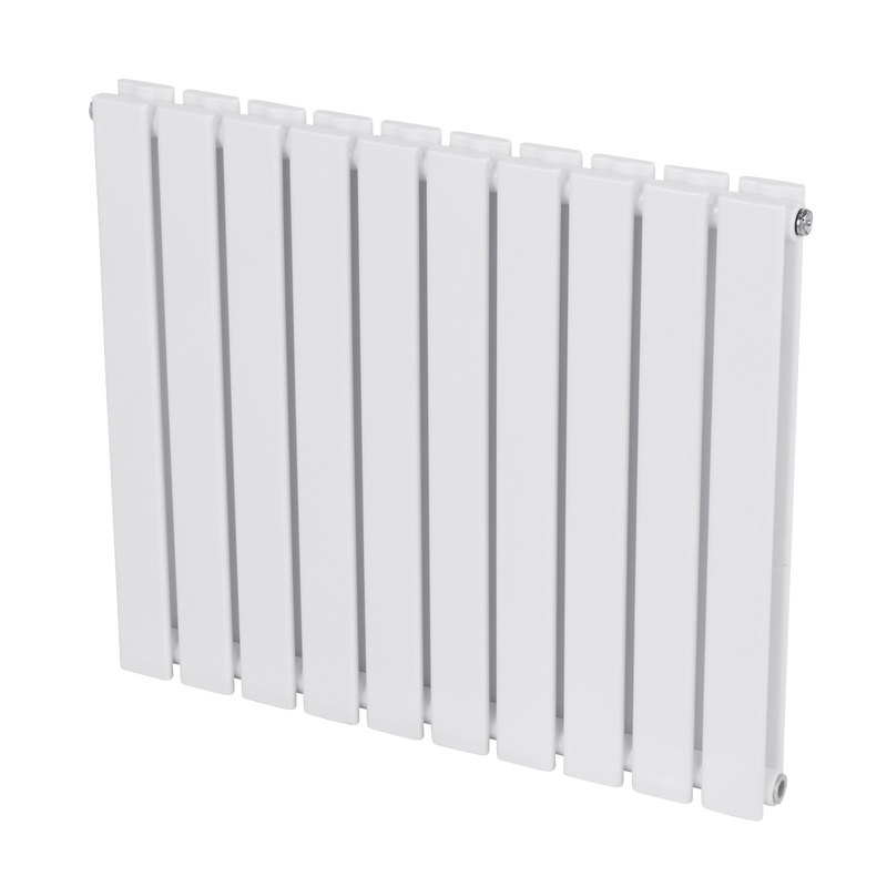 Baridi DH350 Horizontal Radiator Contemporary Double Flat Panel Design 600 x 700mm - White - additional view 7