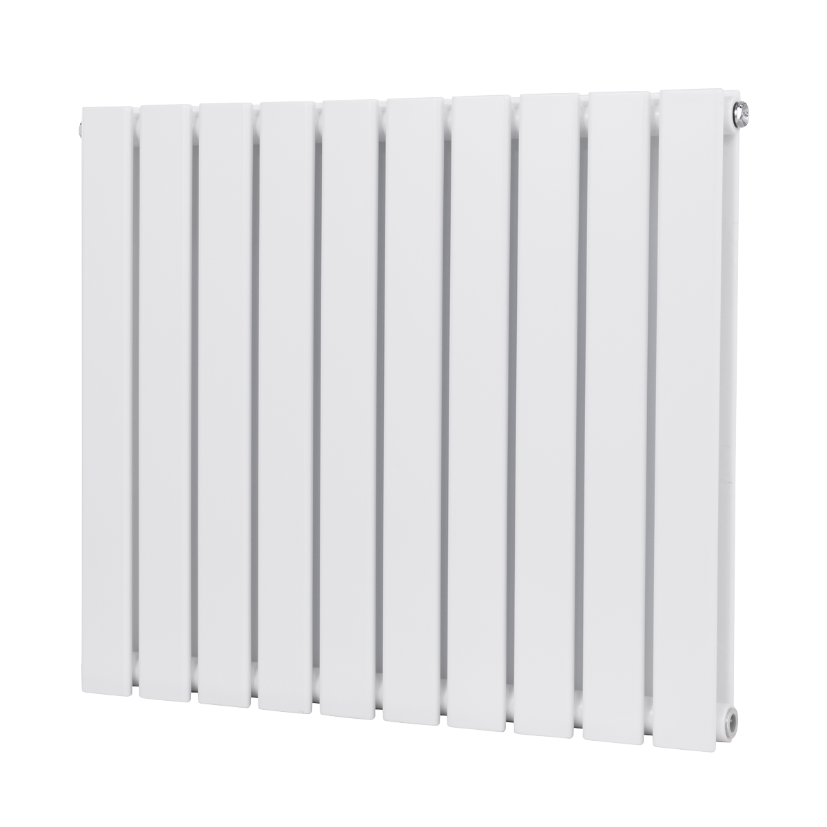 Baridi DH350 Horizontal Radiator Contemporary Double Flat Panel Design 600 x 700mm - White - additional view 3