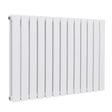 Baridi DH351 Horizontal Radiator Contemporary Double Flat Panel Design 600 x 910mm - White