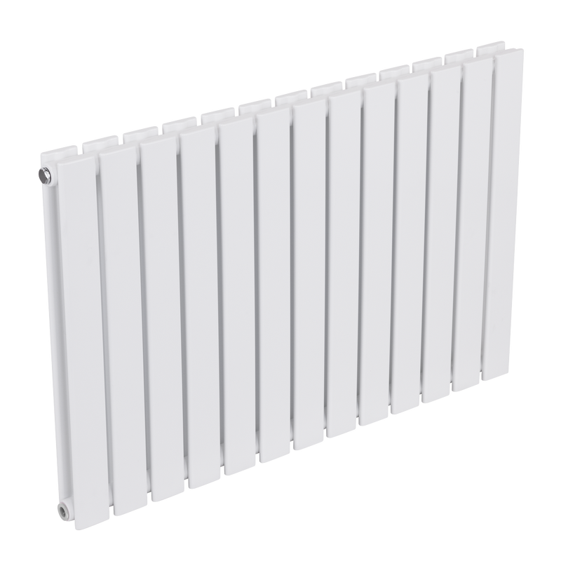 Baridi DH351 Horizontal Radiator Contemporary Double Flat Panel Design 600 x 910mm - White - additional view 5