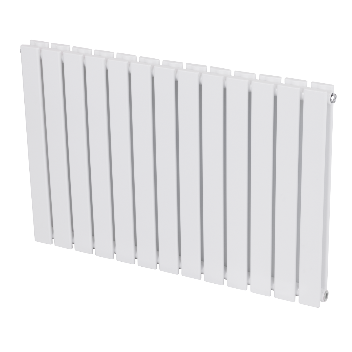 Baridi DH351 Horizontal Radiator Contemporary Double Flat Panel Design 600 x 910mm - White - additional view 6