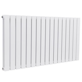 Baridi DH352 Horizontal Radiator Contemporary Double Flat Panel Design 600 x 1190mm - White