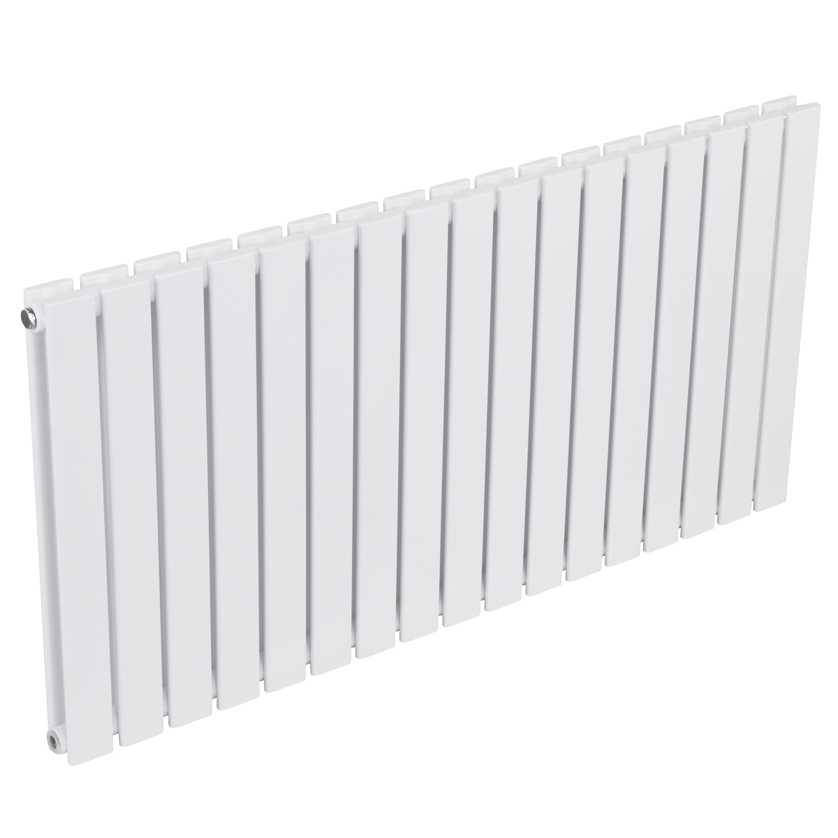 Baridi DH352 Horizontal Radiator Contemporary Double Flat Panel Design 600 x 1190mm - White - additional view 10