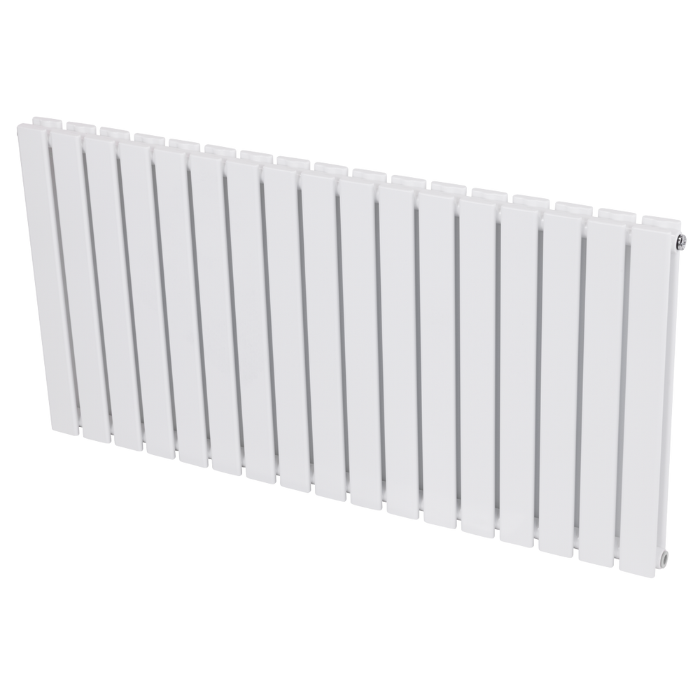 Baridi DH352 Horizontal Radiator Contemporary Double Flat Panel Design 600 x 1190mm - White - additional view 11