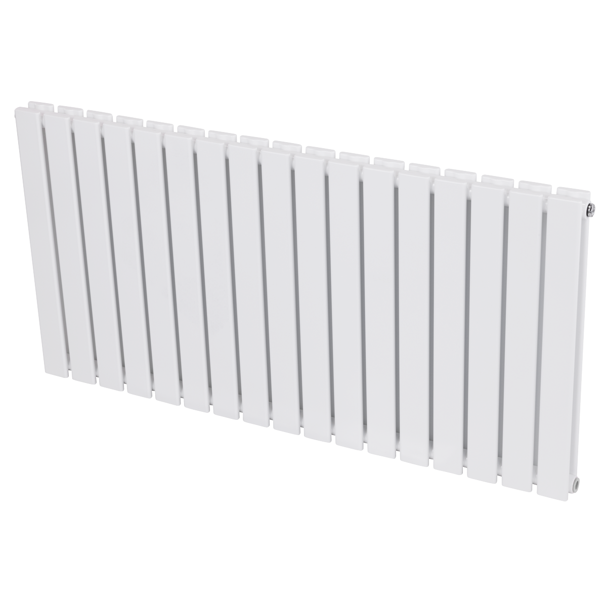 Baridi DH352 Horizontal Radiator Contemporary Double Flat Panel Design 600 x 1190mm - White - additional view 11