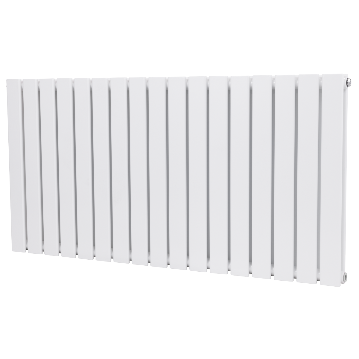 Baridi DH352 Horizontal Radiator Contemporary Double Flat Panel Design 600 x 1190mm - White - additional view 8