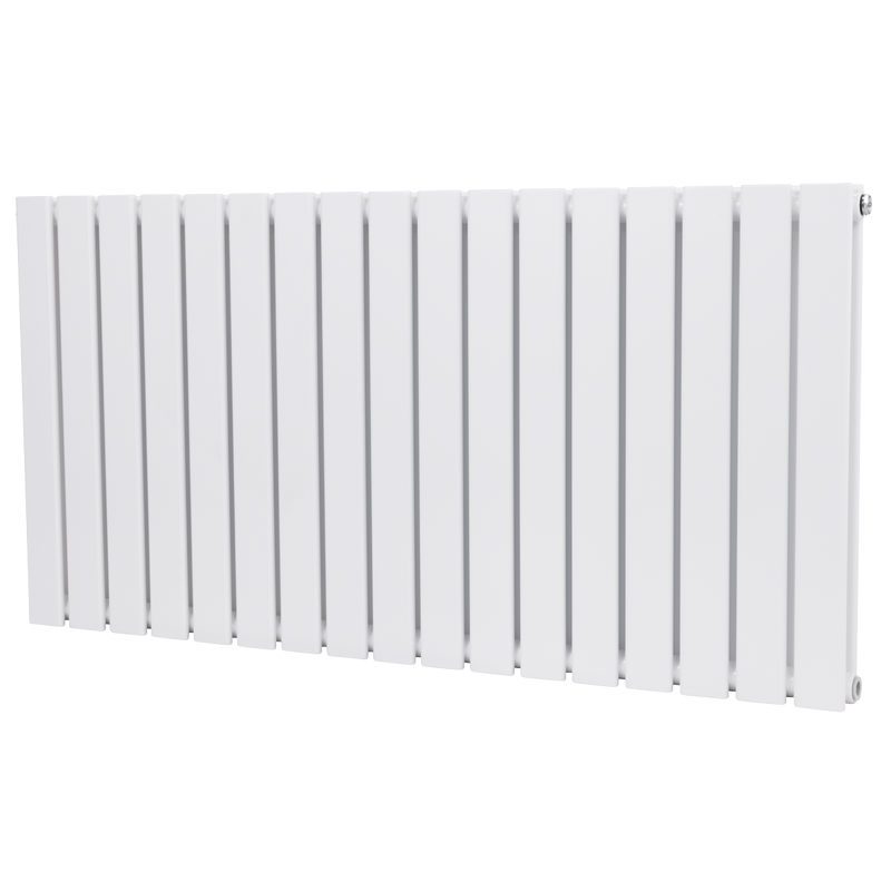 Baridi DH352 Horizontal Radiator Contemporary Double Flat Panel Design 600 x 1190mm - White - additional view 8