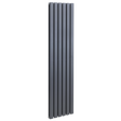 Baridi DH353 Vertical Radiator Contemporary Double Flat Panel Design 420 x 1800mm - Anthracite